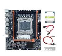 NONDK Placa Base de Escritorio X99H + CPU E5 2630 V3 B85 LGA2011-3 4X Ranuras de RAM DDR4 REG ECC M.2 PCIE SATA3.0 Placa Base para Juegos X99H