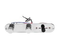 NONDK Placa de Control de Guitarra Precableada para Guitarra Eléctrica TL, Interruptor de Resorte de 3 Vías, Potenciómetro de 250 K con Eje de Cobre.