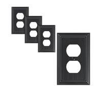 NONDK Placa de Cubierta de Salida de Doble Cara de Beadboard Clásico, Cubiertas de Salida de Pared, Cubiertas para Enchufes Eléctricos.