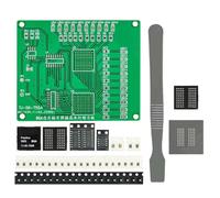 NONDK Placa de Práctica de Soldadura de Chip BGA con LED SMT Fluyendo, Kit de Ensamblaje de Placa de Práctica 555+4017, Componentes de Luz LED SMT Fluyendo.
