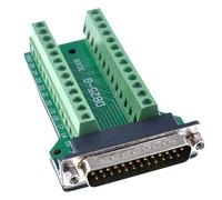 NONDK Placa PCB de Desagregado de Conector Hembra DB25 con Terminales de 2, Conector Macho DB25 de 25 Pines.