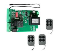 NONDK Placa PCB Universal de 220 V CA para Panel de Control de Apertura Automática de Portones Corredizos + 3 Mandos A Distancia para de Control de Acceso