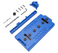NONDK Plantilla para Pasadores de Estantes de Carpintería para Perforación Precisa, Material ABS, 8,07 X 3,94 Pulgadas