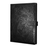 NONDK Portafolio Profesional, Carpeta Organizadora de Piel Sintética con Relieve Texturizado para Bloc de Notas, Currículum Vitae