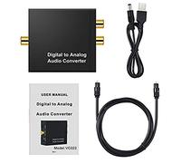 NONDK PortáTil de 3,5 Mm Jack Coaxial de Fibra óPtica Digital a AnalóGico Audio AUX L/R Convertidor Decodificador de Audio Digital Amplificador