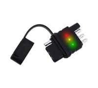 NONDK Probador de Cableado de Remolque Plano de 4 Vías, Probador de Circuito de Conector Macho y Hembra de para Luces de y Luces Traseras.