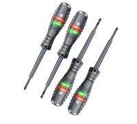 NONDK Probador de Voltaje con Destornillador, Herramienta de Prueba Eléctrica, Bolígrafo Probador de Voltaje Sin Contacto con Rango CA 70V-250V, /Cero