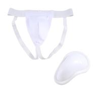 NONDK Protector de Coquilla Hombre, Boxeo Kickboxing Muay Coquilla, Ventilado Ajustable, Entrenamiento de Lucha Karate L