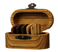 NONDK Púas de Guitarra de Madera, Púas de Guitarra de Madera para Guitarra Eléctrica, Acústica o Bajo, Juego de 5 Piezas