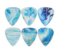NONDK Púas Transparentes, Púas para Guitarra, Guitarra Folklórica, Púas para Guitarra Eléctrica, Púas Transparentes de Colores Personalizados A