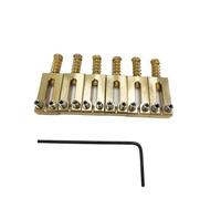 NONDK Puente de Trémolo para Guitarra Eléctrica, Silletas de Latón, 10,8 mm, Puente de Guitarra Eléctrica, Silleta, Piezas de Guitarra, Dorado