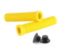 NONDK Puños de Bicicleta de 22 mm, Puños de Bicicleta de Carretera, Antideslizantes, Amortiguadores, Tapón para el Extremo de la Barra, Pieza de Bicicleta Amarilla