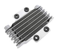 NONDK Radiador de RefrigeracióN del Enfriador de Aceite del Motor de la Motocicleta 85Ml Aluminio Plateado Universal para Motocicleta 100Cc-250Cc Dirt Bike ATV