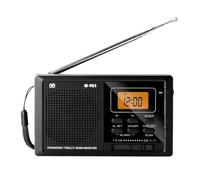 NONDK Radio Digital FM Am SW Portátil, Radio Digital con Pantalla LED, Reloj, Radio Estéreo, Radio A Pilas, Radio Pequeña Portátil, Mini Radios.