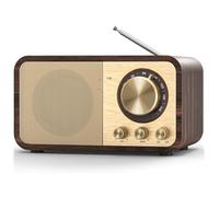 NONDK Radio FM con Recepción, Radio Portátil Bluetooth con Transistores y Altavoz de 5 W, Radios Vintage Recargables para el Hogar y el Exterior.