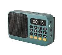 NONDK Radio FM Portátil Mini Altavoz Inalámbrico Bluetooth Soporte USB Tarjeta TF Reproductor de Música MP3 con Receptor de Radio FM LED