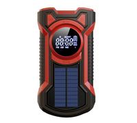 NONDK Radio Solar con Manivela Radio MeteorolóGica PortáTil Am/FM/con Linterna LED Altavoz Bluetooth 5.0 Radio de Emergencia-A