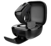 NONDK Ratón de Anillo con Bluetooth, Control Remoto Inalámbrico con Panel Táctil y Desplazamiento para Cámara, Selfies y Portátil, Color Negro