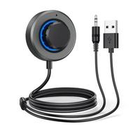 NONDK Receptor de Audio Bluetooth 6.0 con Conector AUX de 3.5mm, Adaptador Bluetooth Estéreo USB, Llamada Manos