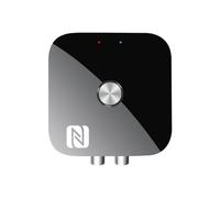 NONDK Receptor de Audio Bluetooth 6.0 NFC, Adaptador Bluetooth Inalámbrico de 3.5mm con Micrófono, Reproducción USB U-Disk para TV y Coche.
