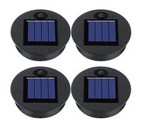 NONDK Reemplazo de 4 Piezas de Tapas de Luz Solar para Colgar Al Aire Libre Piezas de Luz Solar Luces Solares Redondas una Prueba de Agua