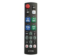 NONDK Reemplazo de Control Remoto de TV con Botón Grande, Fácil de Usar y Configurar, con Funciones de Aprendizaje para Personas Mayores. Compatible con la Mayoría de los Televisores Inteligentes.