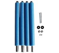 NONDK Reemplazo de Postes de Trampolín, con Protector Anticolisión para Postes de Trampolín, con Caja de Tornillos, Tubo Recto de 1,76 M