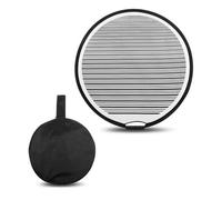 NONDK Reflector de Luz para Abolladuras de Coche Portátil, de 80 Cm, Redondo, con Rayas, Plegable, Flexible, para Quitar Abolladuras de Coche, Herramientas de Comprobación.