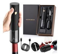 NONDK Regalos de Vino - Abridor de Vino Eléctrico - Abridor de Vino Automático Recargable - Sacacorchos Eléctrico Inalámbrico - Abridor de de Vino