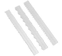 NONDK Regla de Borde Irregular de 3 Estilos, Regla de Metal para Manualidades, Regla de Rasgado de Papel para Grabar en Relieve con Reglas de Borde Dentado para áLbum de Recortes