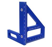 NONDK Regla de Medición Multiángulo, Escuadra para Carpintería, Transportador, Regla de Medición para Ingenieros y Carpinteros, Regla 3D para Carpintería 003B