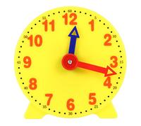 NONDK Reloj de Aprendizaje para Estudiantes de 4 Pulgadas Modelo de Tiempo Reloj de Engranaje para Maestros Herramientas de Aprendizaje Escolar de 12/24 Horas