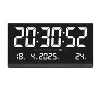 NONDK Reloj de Pared LED HD Simple de 21 Pulgadas, Reloj Electrónico Digital Grande con Pantalla