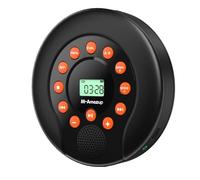 NONDK Reproductor de CD Portátil Reproductor de Cassette de CD Portátil 1500mAh Reproductor de Cassette de Audio Recargable con Altavoces Estéreo Duales, Reproductor de Audio AUX/USB para Coche.