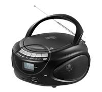 NONDK Reproductor de CD y Casete Multifuncional con Bluetooth, Radio Am/FM, Reproductor de CD Portátil, Reproductor de Música Estéreo MP3 para Estudiantes (UE)