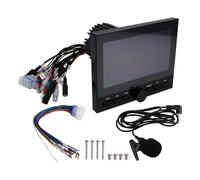 NONDK Reproductor Multimedia de Audio para Motocicleta, y con Bluetooth de 7 Pulgadas, Resistente Al Agua, de Audio Automático, Receptor FM Am para SPA, UTV y ATV.