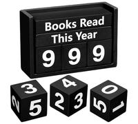 NONDK Reto de Lectura Regalo para Lectores Seguimiento de Libros de Madera para Lectores, Amantes de los Libros y Bibliotecas Accesorios para Regalo de Amantes de los Libros