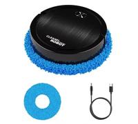 NONDK Robots Inteligentes para Fregar Pisos, Máquina de Fregado en Seco y Húmedo, Máquina de Limpieza Portátil Recargable, Color Negro