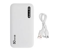 NONDK Router Móvil 5G WiFi 6 de 5000 MAh, Portátil, Compatible con 16 Dispositivos, Ranura para Tarjeta SIM, para Teléfono, Tableta y Punto de Acceso de Viaje.