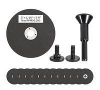 NONDK Rueda de Corte de 2 Pulgadas para Amoladora, Paquete de 15 Discos de Corte de Metal de 2 Pulgadas con Agujero de 3/8 Pulgadas y Mandril de Metal de 1/4 Pulgadas