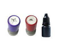 NONDK Sello de Mosquito Muerto Redondo Juguetes de Mosquitos Broma Amigos Realista Fácil de Limpiar Estudiantes Niños Pareja Juguetes A