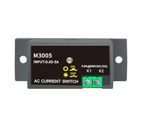 NONDK Sensor de Corriente Normalmente Abierto, Relé de Monitoreo de Amperios, Corriente Detectable de 0.05 A 10A.
