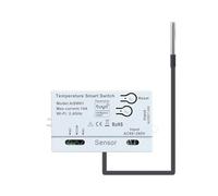 NONDK Sensor de Temperatura Inteligente Tuya WiFi 2.4G con Sensor de Temperatura de 1 M