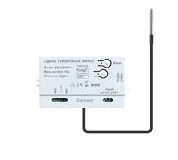 NONDK Sensor de Temperatura Tuya Zigbee, CA 85-265 V/USB 5 V, Control Remoto por Aplicación, Temporizador Inteligente, 2 M
