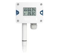 NONDK Sensor de Temperatura y Humedad 4-20mA -20-60℃ Transmisor de Temperatura y Humedad para Montaje en Pared con Pantalla