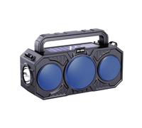 NONDK Solar con Radio FM y Altavoz Bluetooth Inalámbrico TF USB para Camping de Emergencia Al Aire Libre.