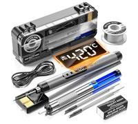 NONDK Soldador Digital Inalámbrico USB con Temperatura Ajustable, Interfaz Tipo C, Herramienta de Soldadura Inteligente