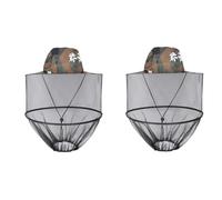 NONDK Sombrero de Red de Pesca para Exteriores con, Adecuado para Pescar, Acampar y Otras Actividades