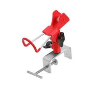 NONDK Soporte de Caña de Pescar para de Alta Resistencia, Soporte Ajustable para con Soporte de Pesca de 360 Grados, Abrazadera de Metal para Canoa y Muelle, Rojo.
