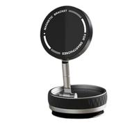 NONDK Soporte Magnético para Teléfono Móvil con Ventosa Giratoria de 360 Grados, Soporte Plegable para Navegación de Coche, Color Negro.